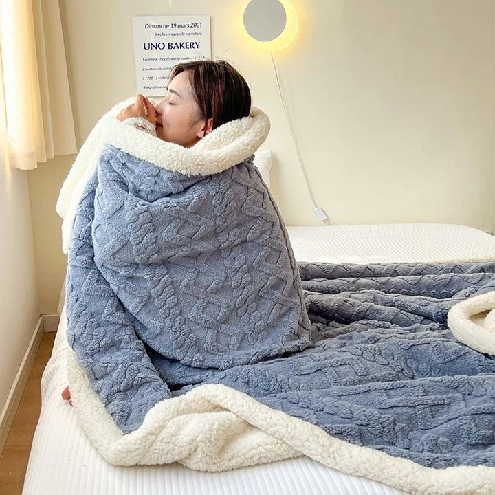Winterliche Lammwolldecke – Ultimative Wärme und Komfort für kalte Tage