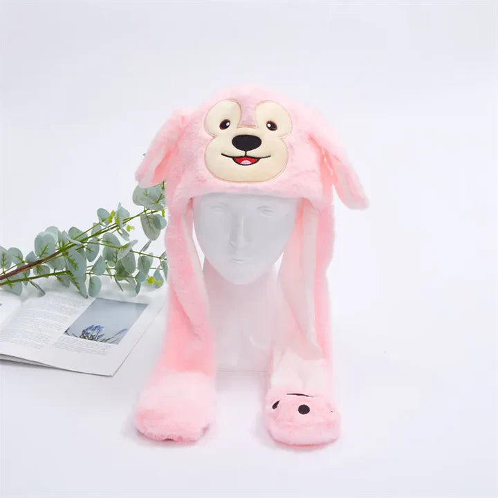 Bounce Bunny – Niedliche Mütze mit beweglichen Ohren für Spaß und Wärme