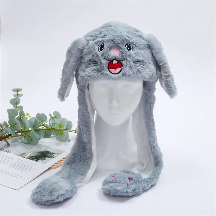 Bounce Bunny – Niedliche Mütze mit beweglichen Ohren für Spaß und Wärme