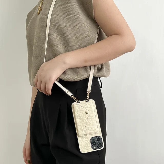 Leder-Umhängetasche fürs Handy