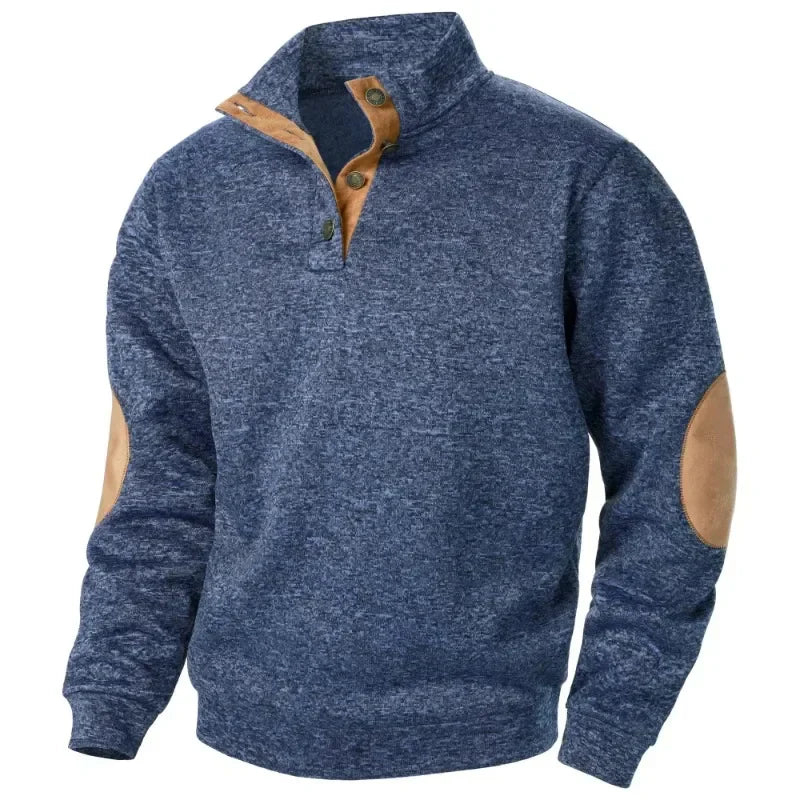 Herren-Sweatshirt mit V-Ausschnitt für Outdoor- und Freizeitaktivitäten