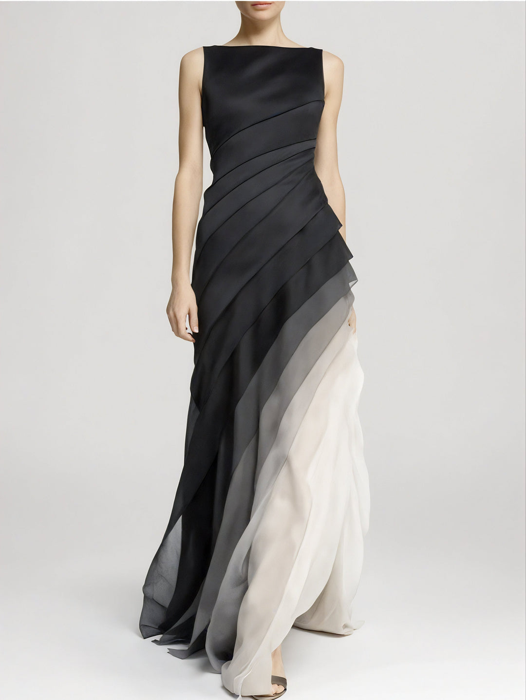 Lagenlook-Maxikleid im Ombré-Stil