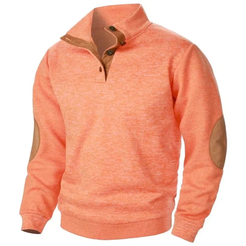 Herren-Sweatshirt mit V-Ausschnitt für Outdoor- und Freizeitaktivitäten