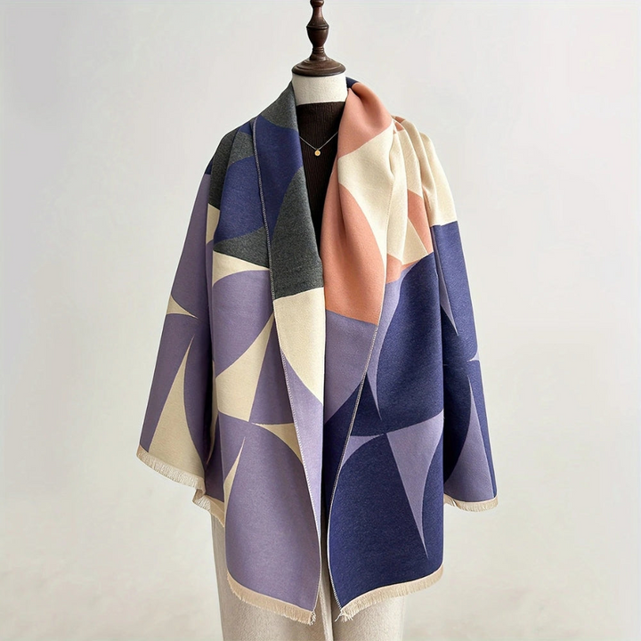 Umkehrbarer Poncho-Schal