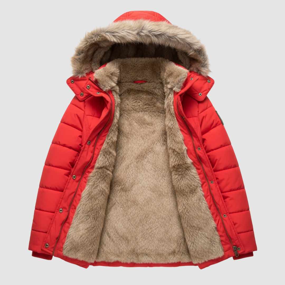 Gesteppte Jacke mit Kapuze für Damen