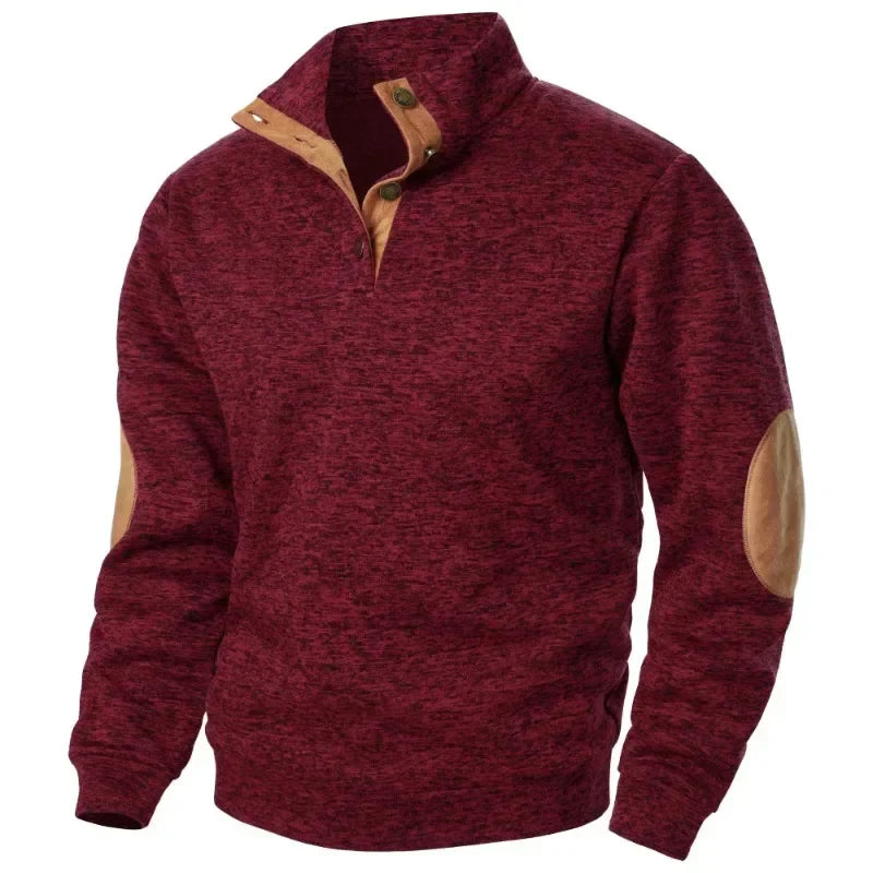 Herren-Sweatshirt mit V-Ausschnitt für Outdoor- und Freizeitaktivitäten