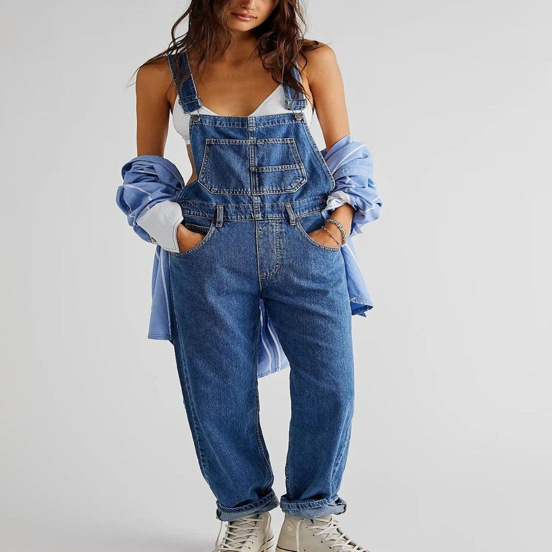 Denim Latzhose für Damen mit lässigem Cool-Vibe