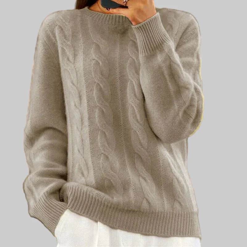 Warmer Strickpullover für Damen