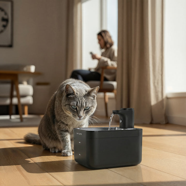 Kabelloser Trinkbrunnen für Katzen