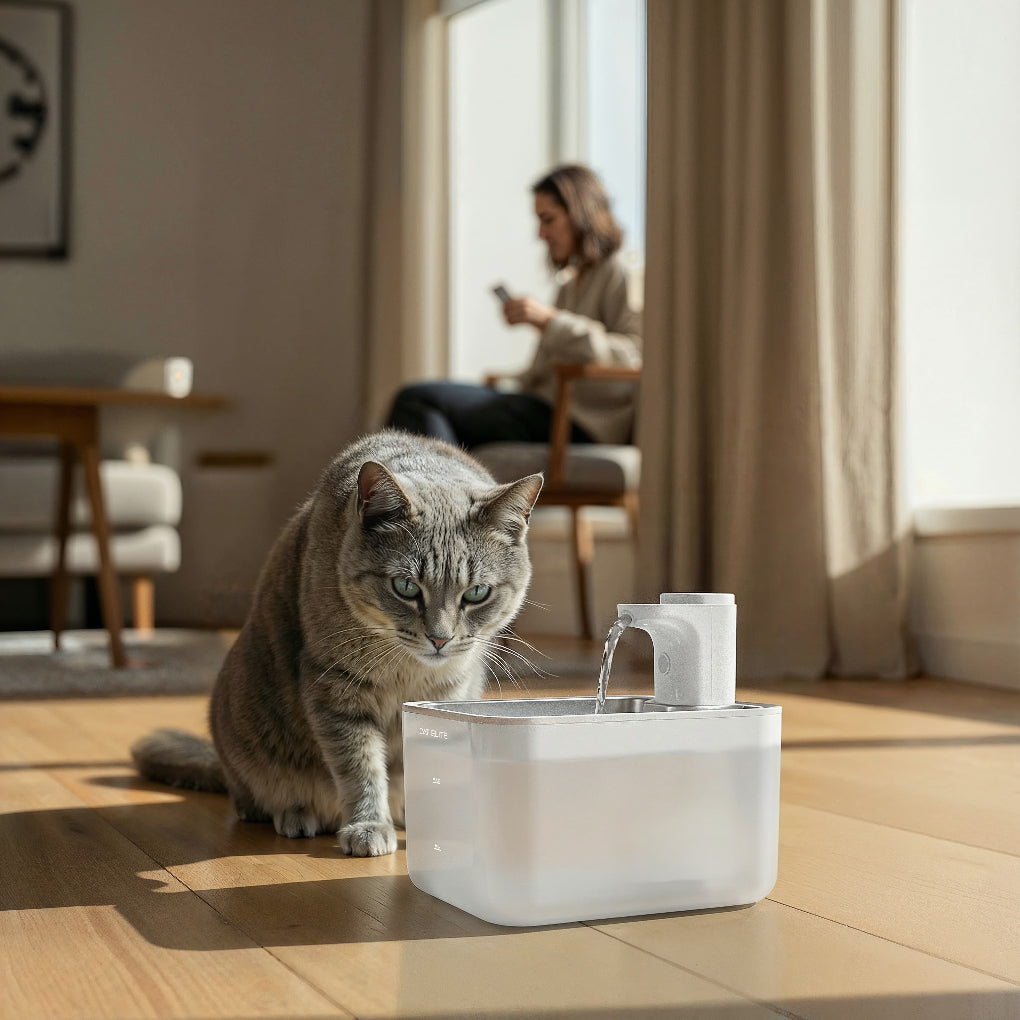 Kabelloser Trinkbrunnen für Katzen