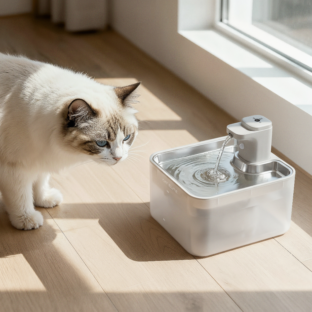 Kabelloser Trinkbrunnen für Katzen