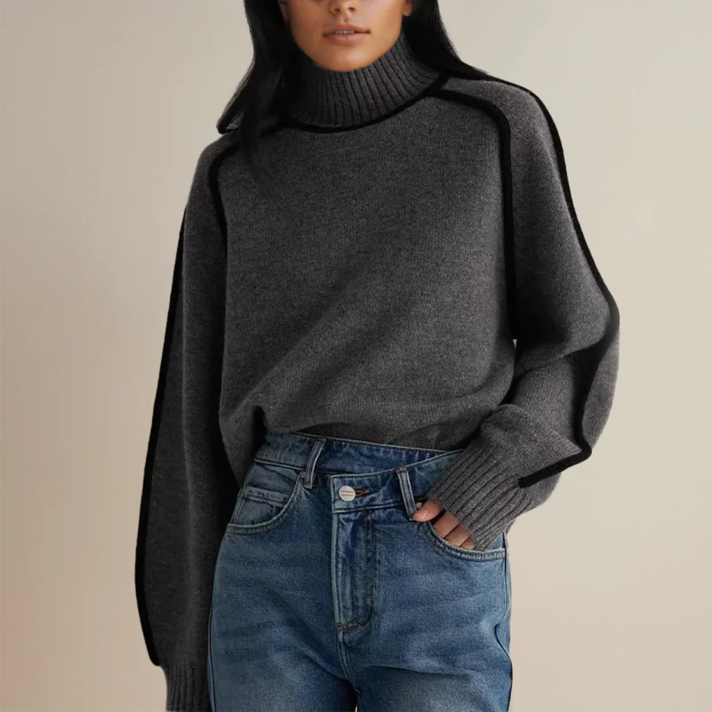Warmer Rollkragenpullover für Damen