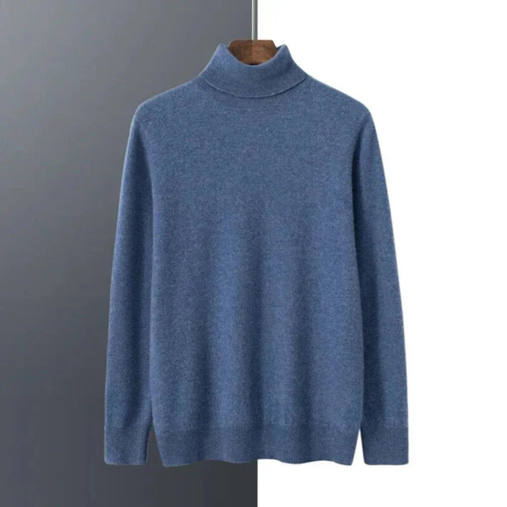 Herren-Strickpullover mit Rollkragen