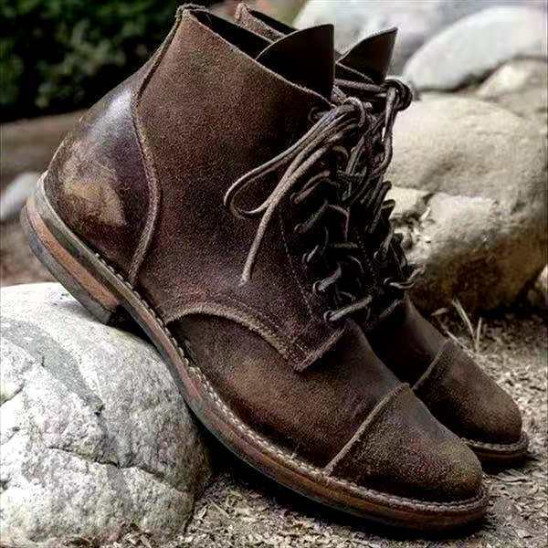 Vintage-Schnürstiefel für Herren