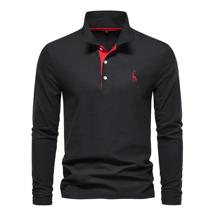 Langarm-Polohemd für Herren