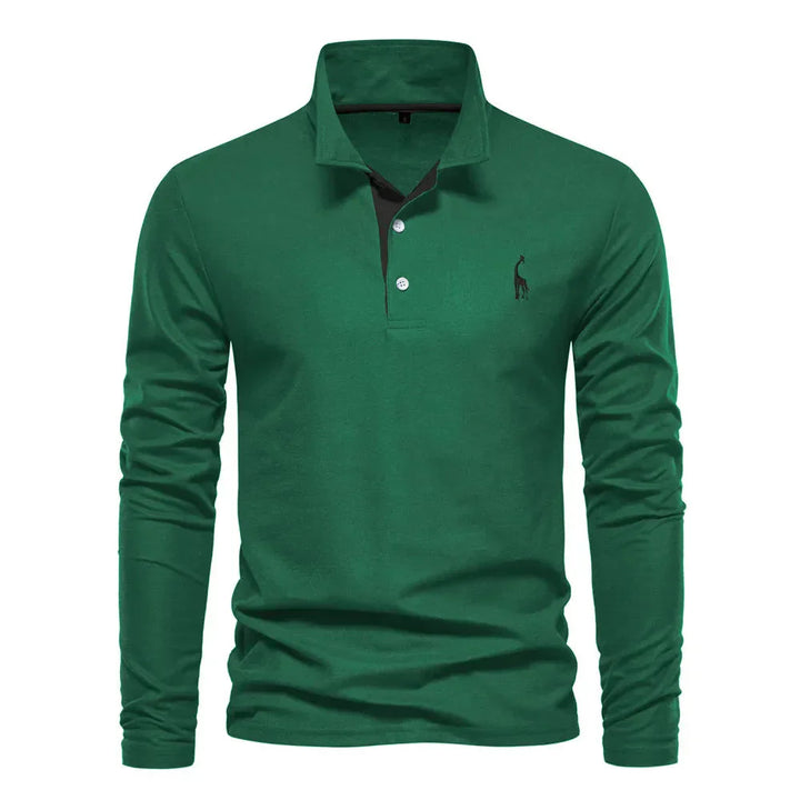 Langarm-Polohemd für Herren