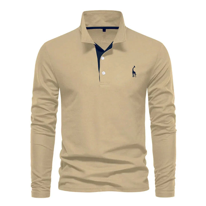 Langarm-Polohemd für Herren