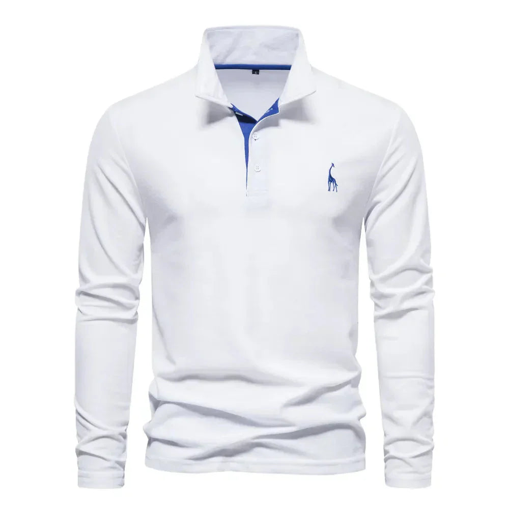 Langarm-Polohemd für Herren