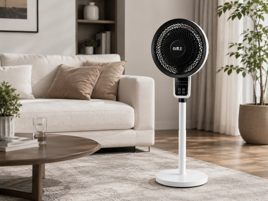 Einstellbarer Standventilator mit 3D-Oszillation