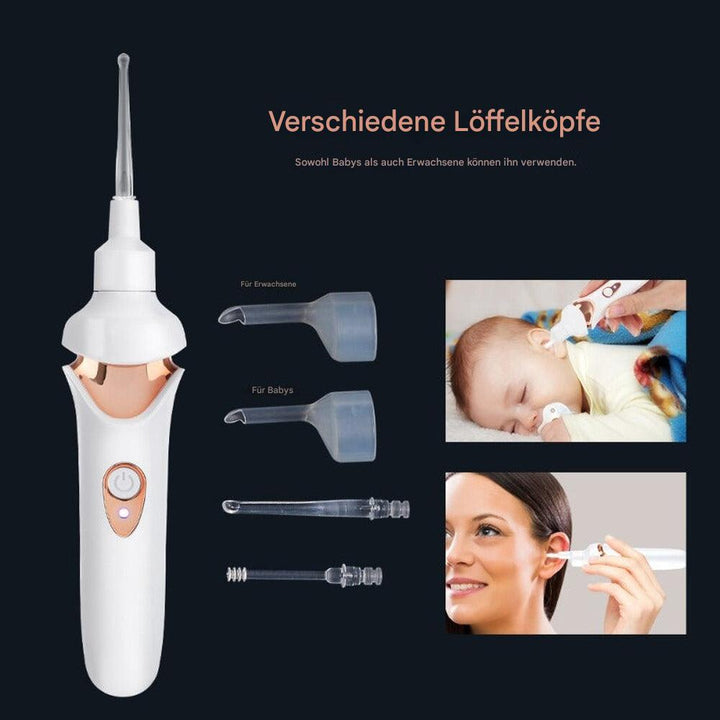Schmerzfreier Ohrenschmalzsauger