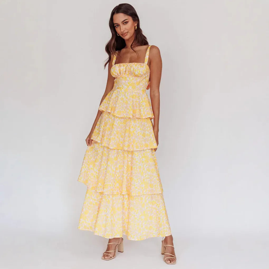Boho-Maxikleid mit Blumenmuster