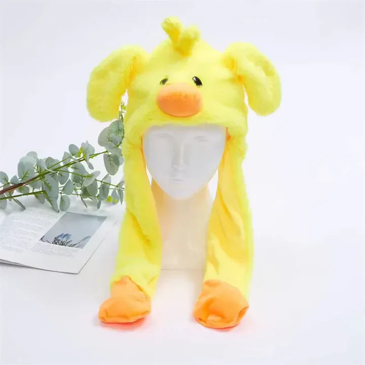 Bounce Bunny – Niedliche Mütze mit beweglichen Ohren für Spaß und Wärme